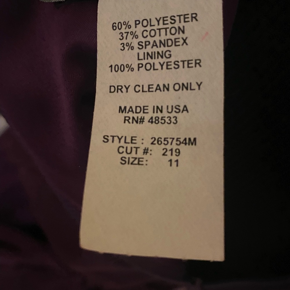 JUNIORS PURPLE PLUM TEEZE ME DRESS SIZE 11 - Picture 3 of 3